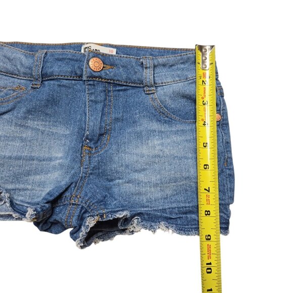 Epic Threads Shorts Girls 10 Blue Stretch Medium Wash Cutoff 24 in Waist - Picture 6 of 10